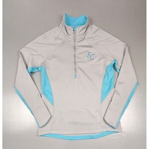 Under Armour x Kansas City Royals Pullover‎ Womens Large. Qt. Zip Cold Gear.